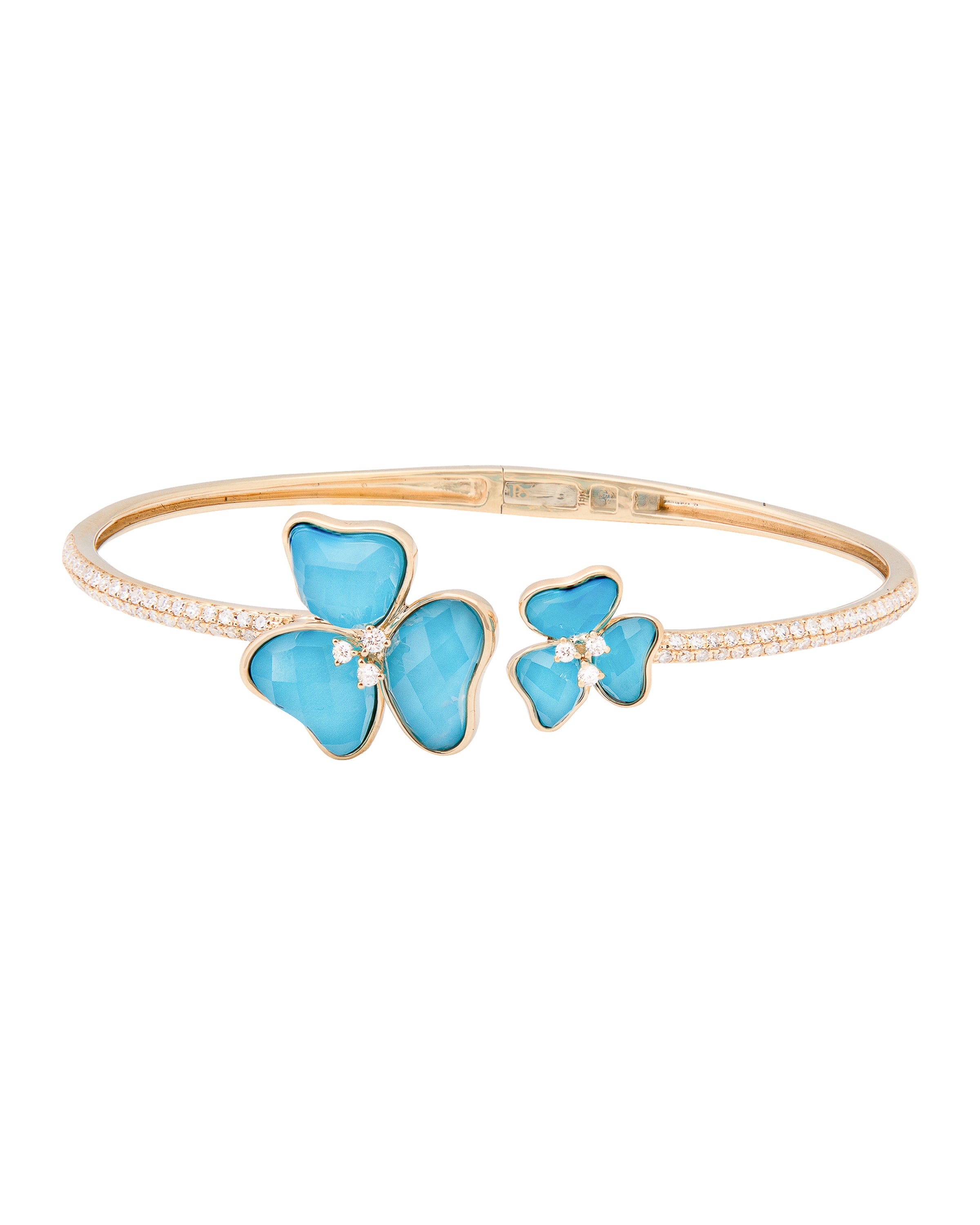 Il Petalo Double Floral Bracelet in Turquoise