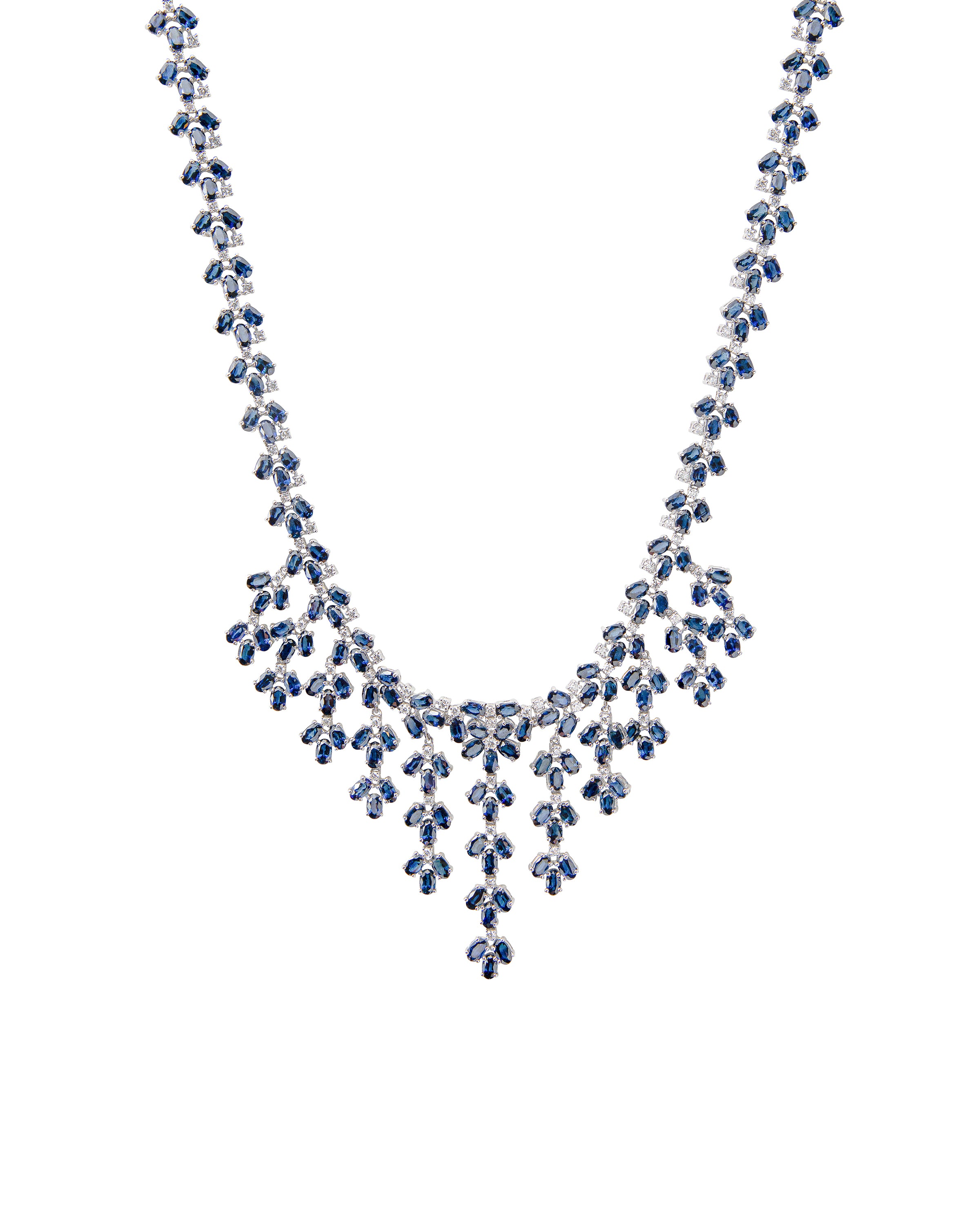 Floral Sapphire Necklace