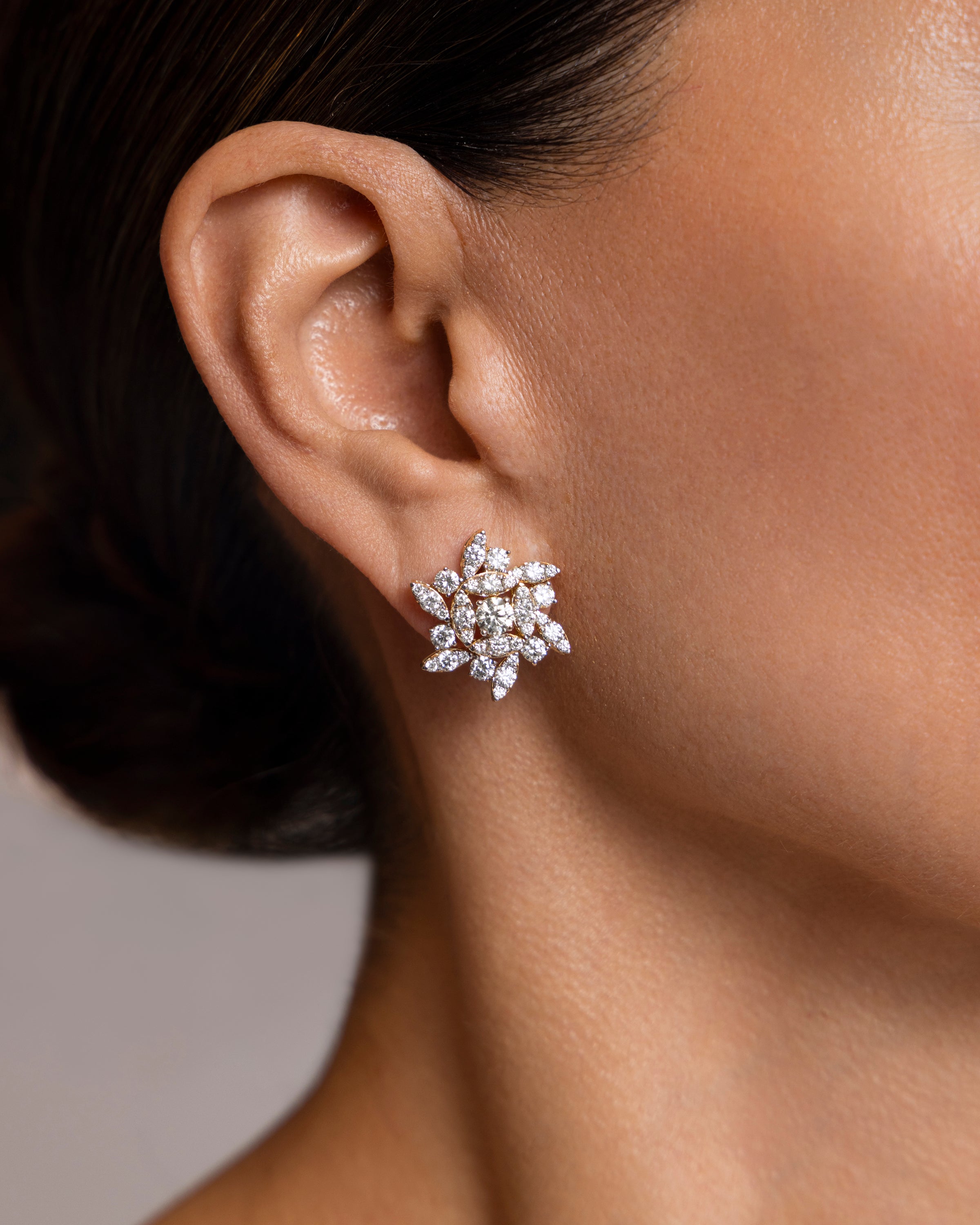 Pinwheel Diamond Earrings