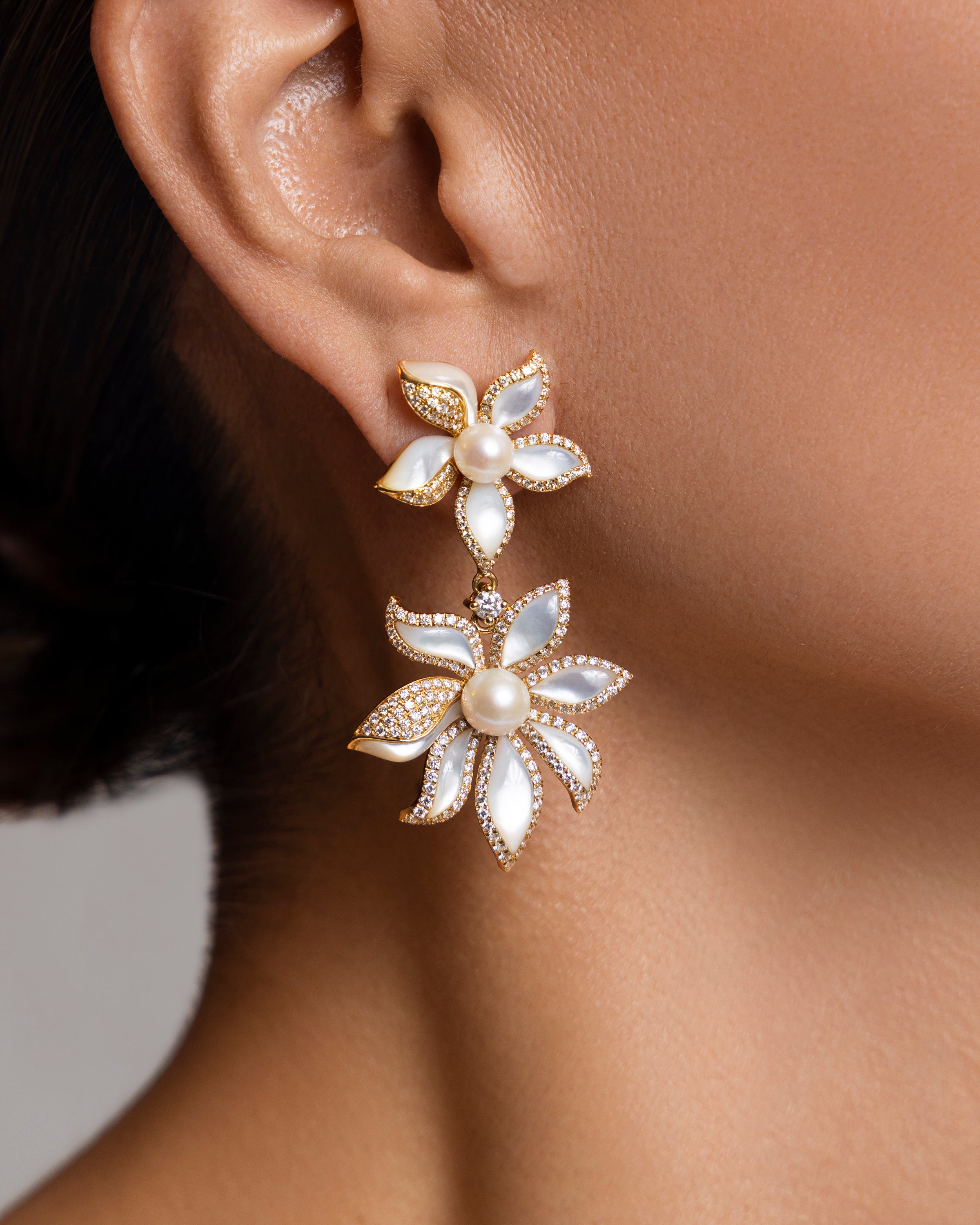 Floral Chandelier Earrings