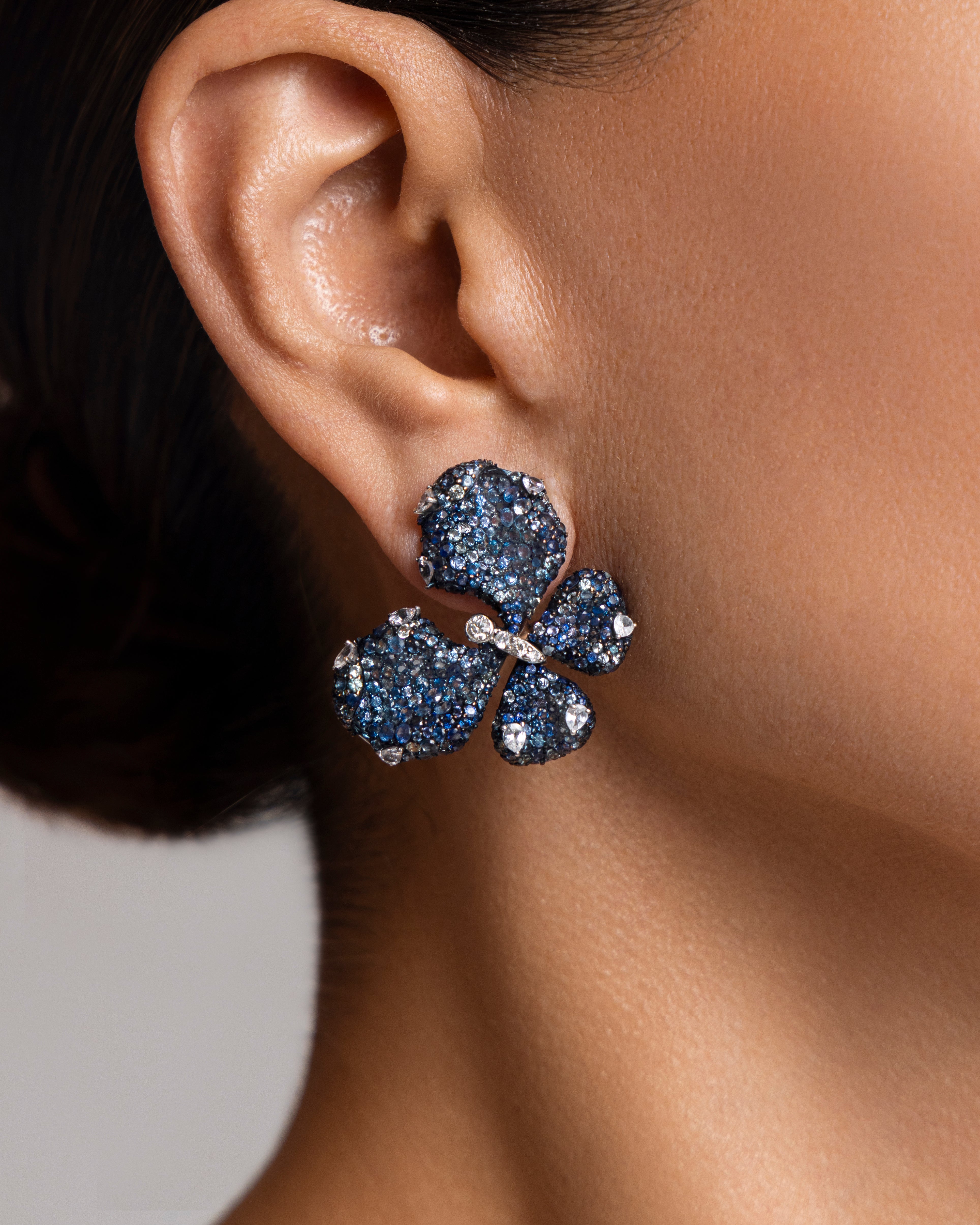 Sapphire Butterfly Earrings