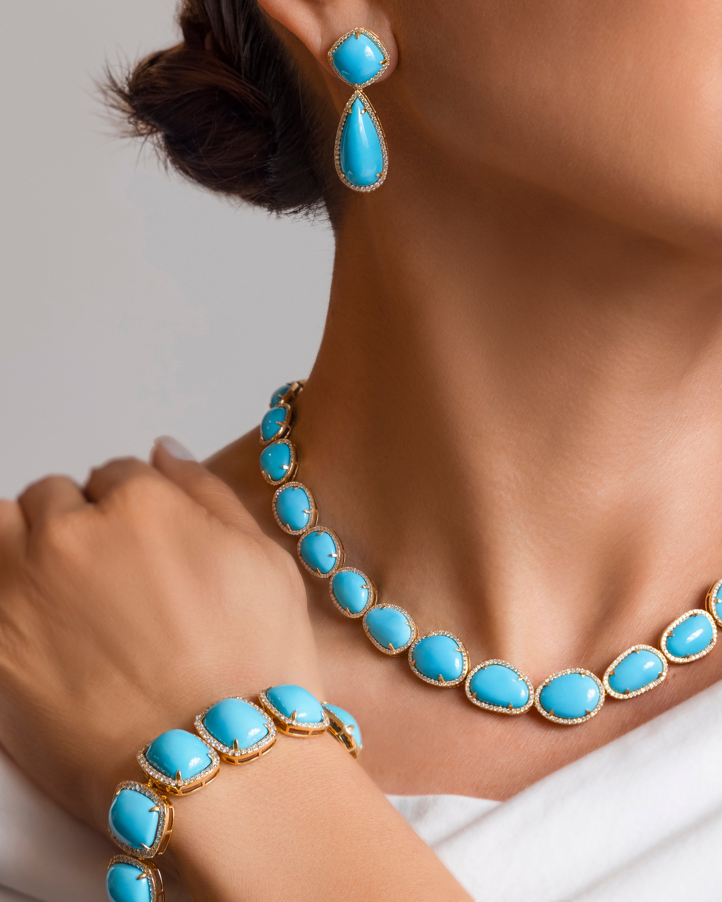 Geometric Turquoise Necklace