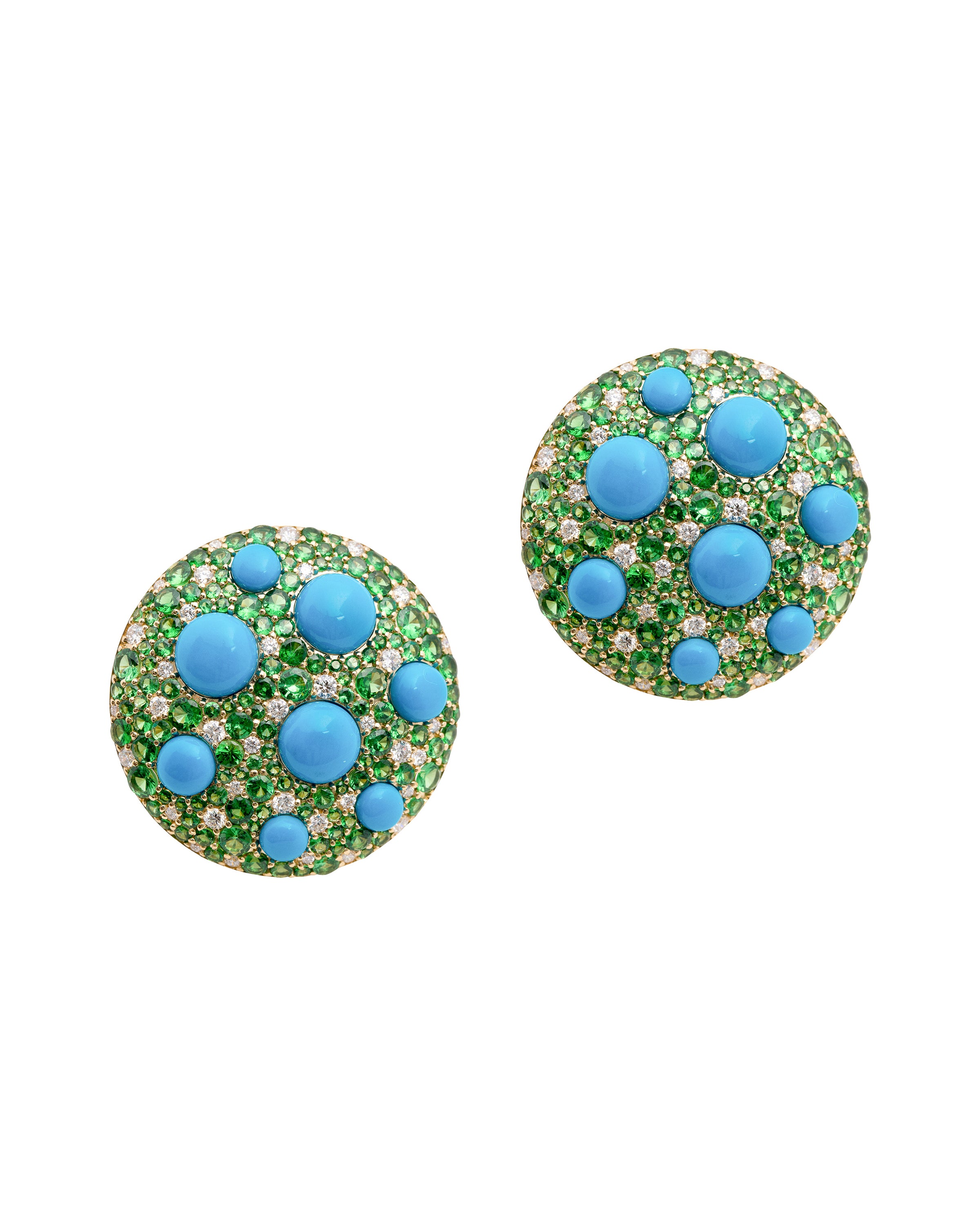 Dot Button Earrings