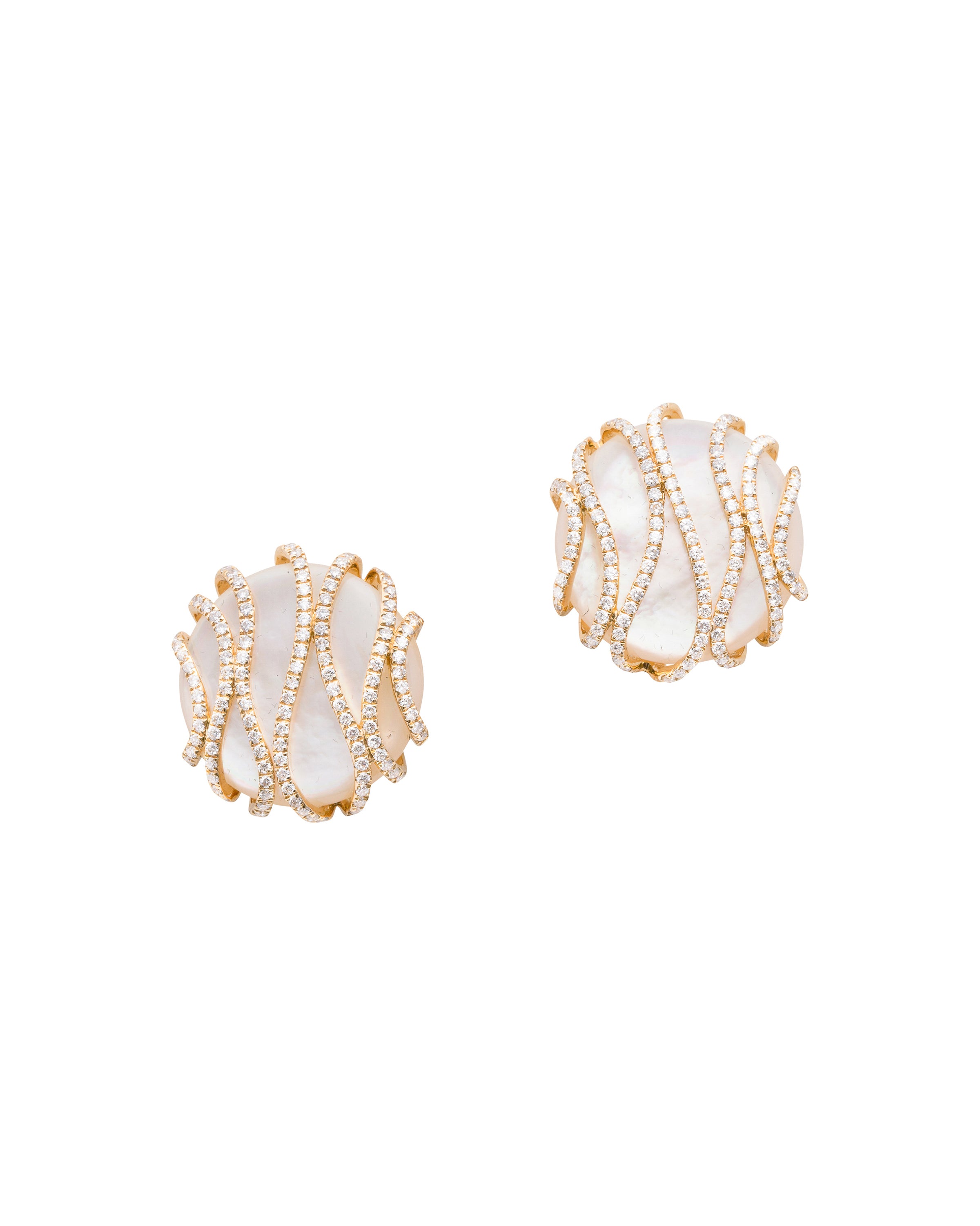 Palm Beach Collezione Diamond Curves Earrings