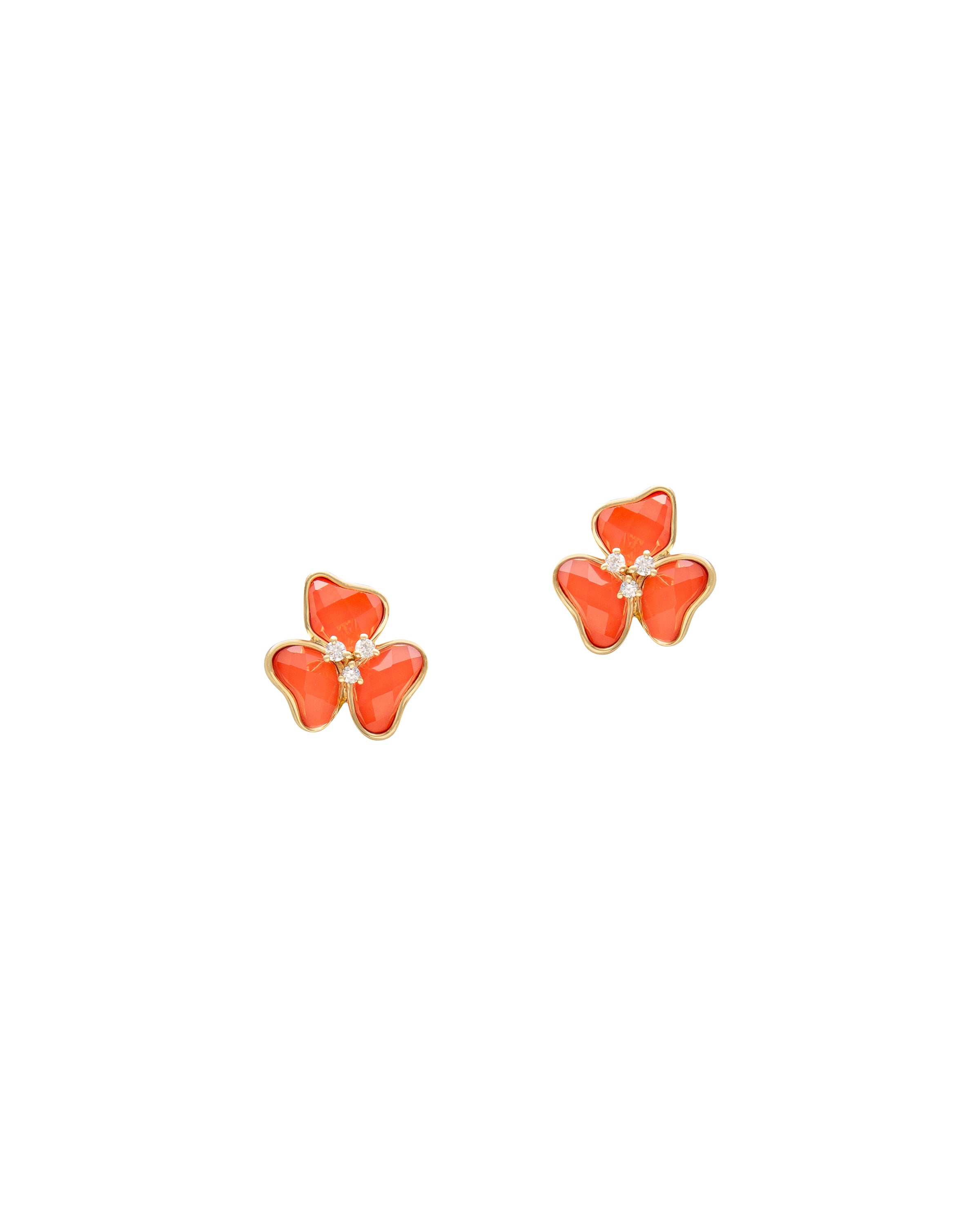 Il Petalo Mini Earrings in Coral