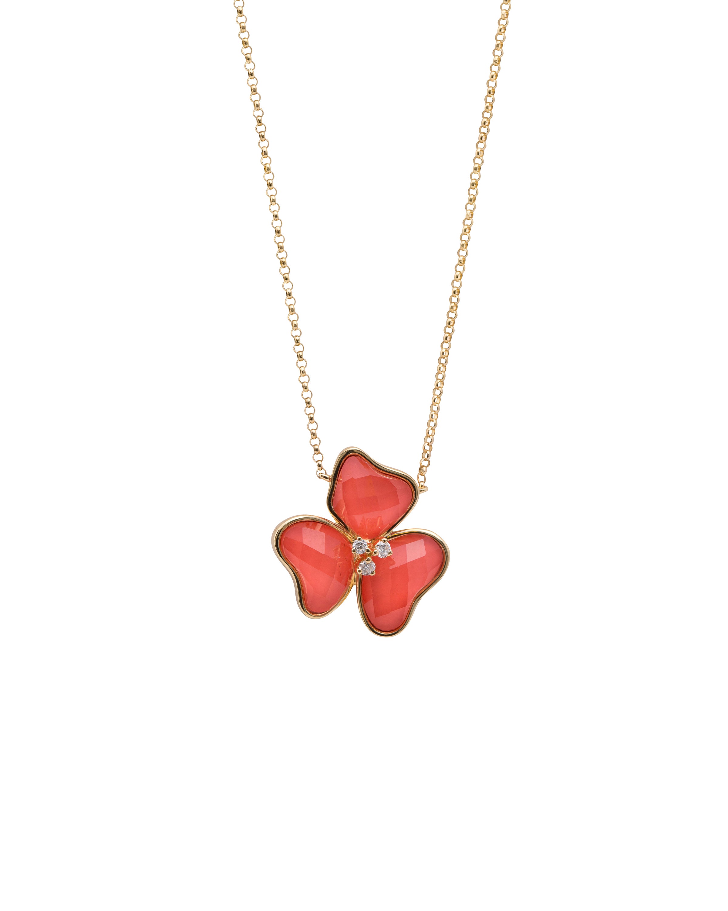 Il Petalo Classic Single Charm in Coral