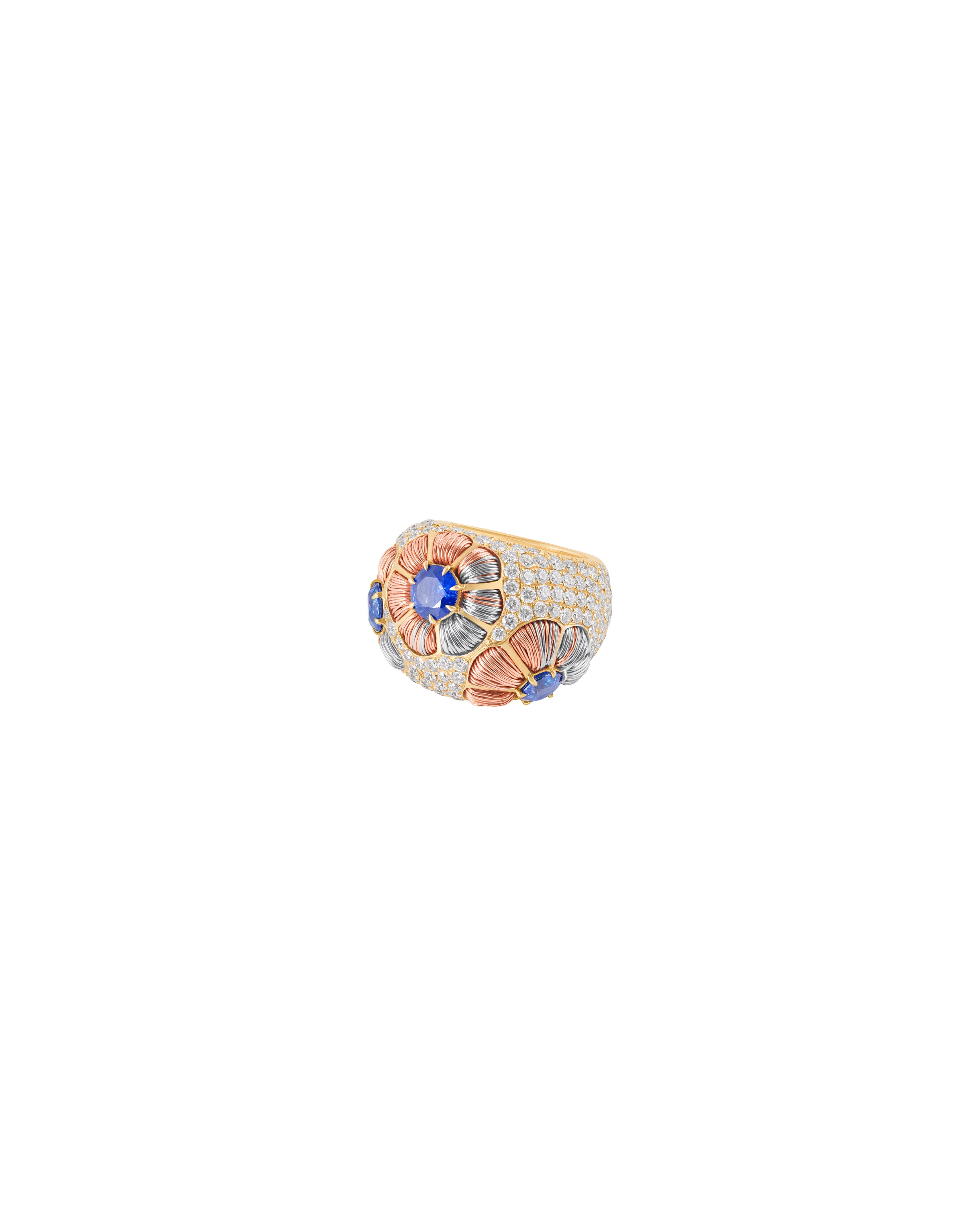 Floral Sapphire Ring