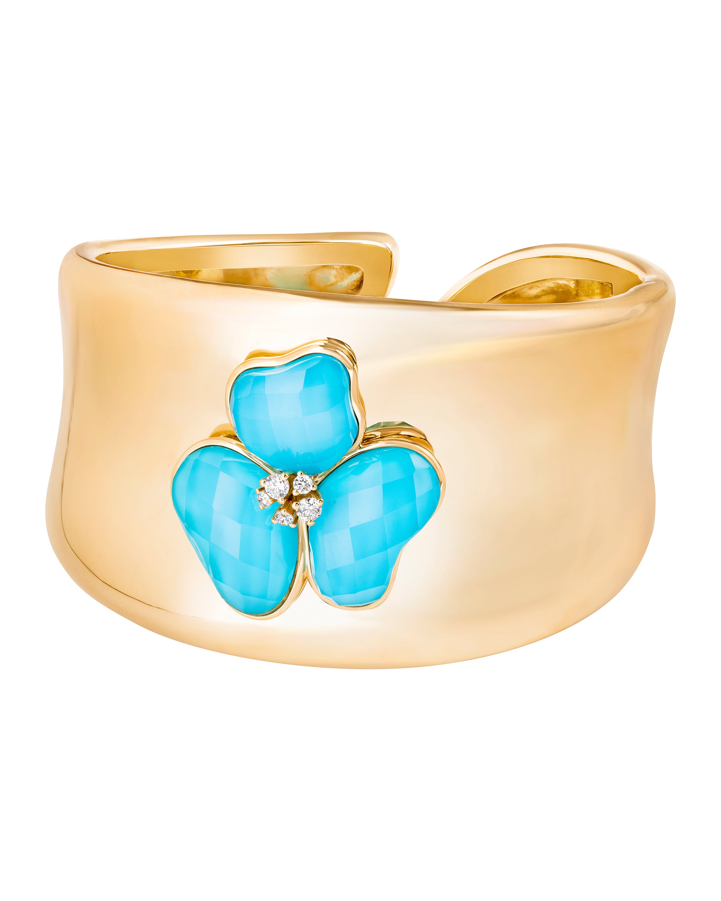 Il Petalo Cuff in Turquoise