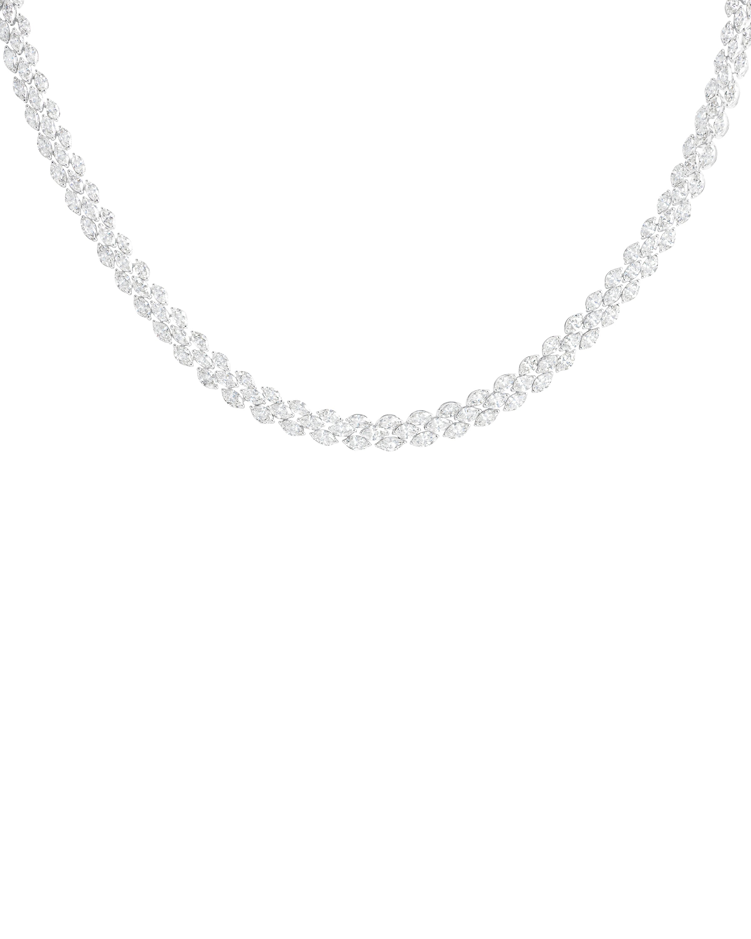 Elegant Marquise Diamond Necklace