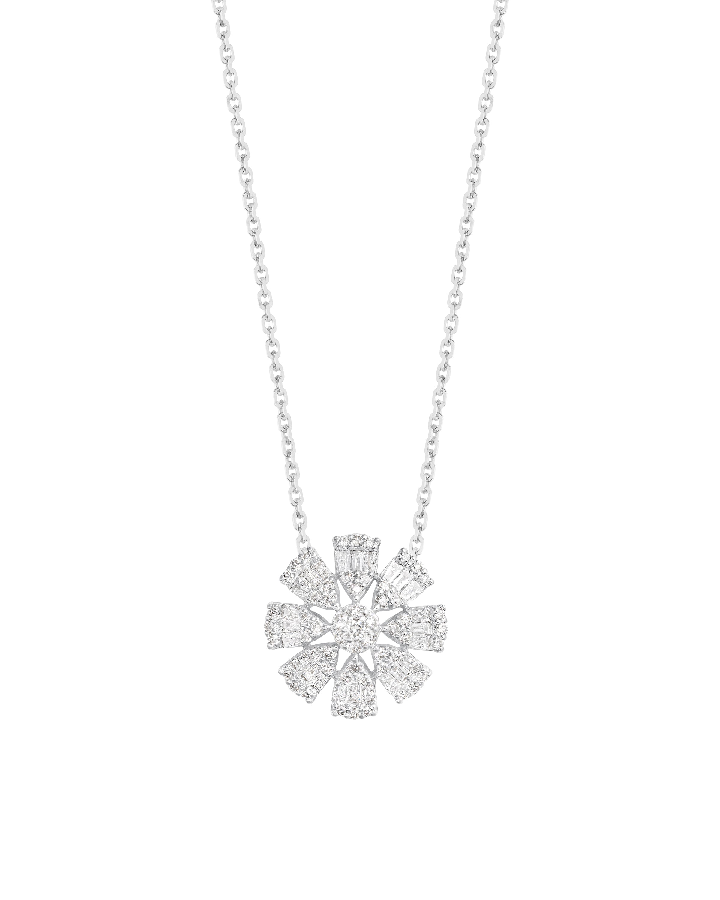 Sunburst Diamond Necklace