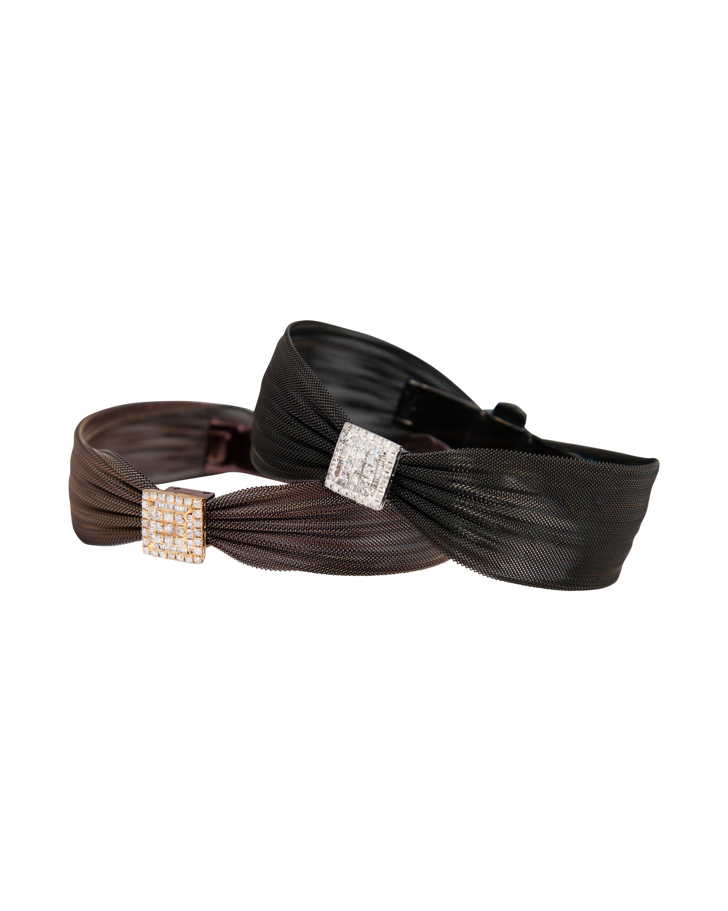 Diamond and Mesh Bracelet