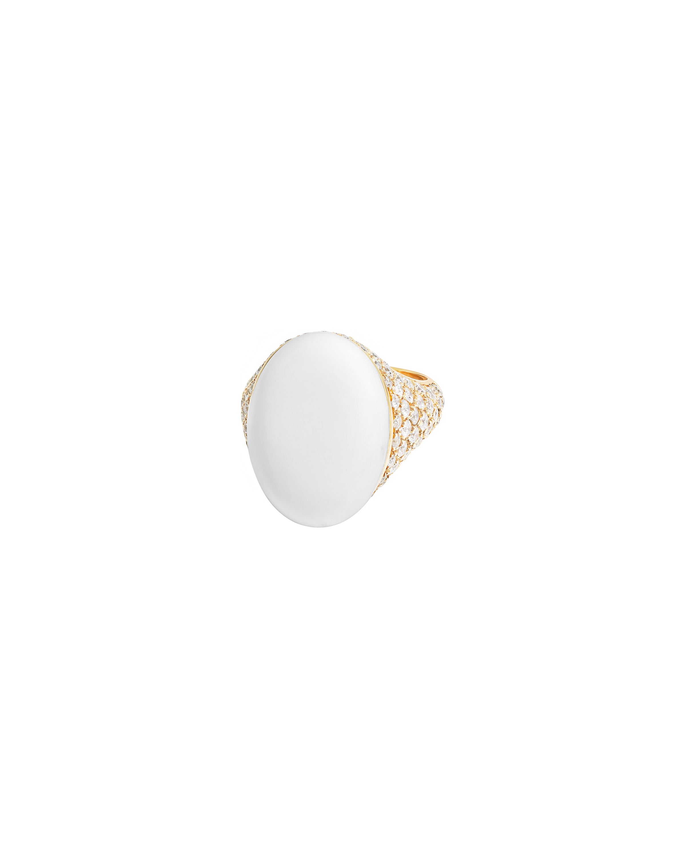 White Coral Statement Ring
