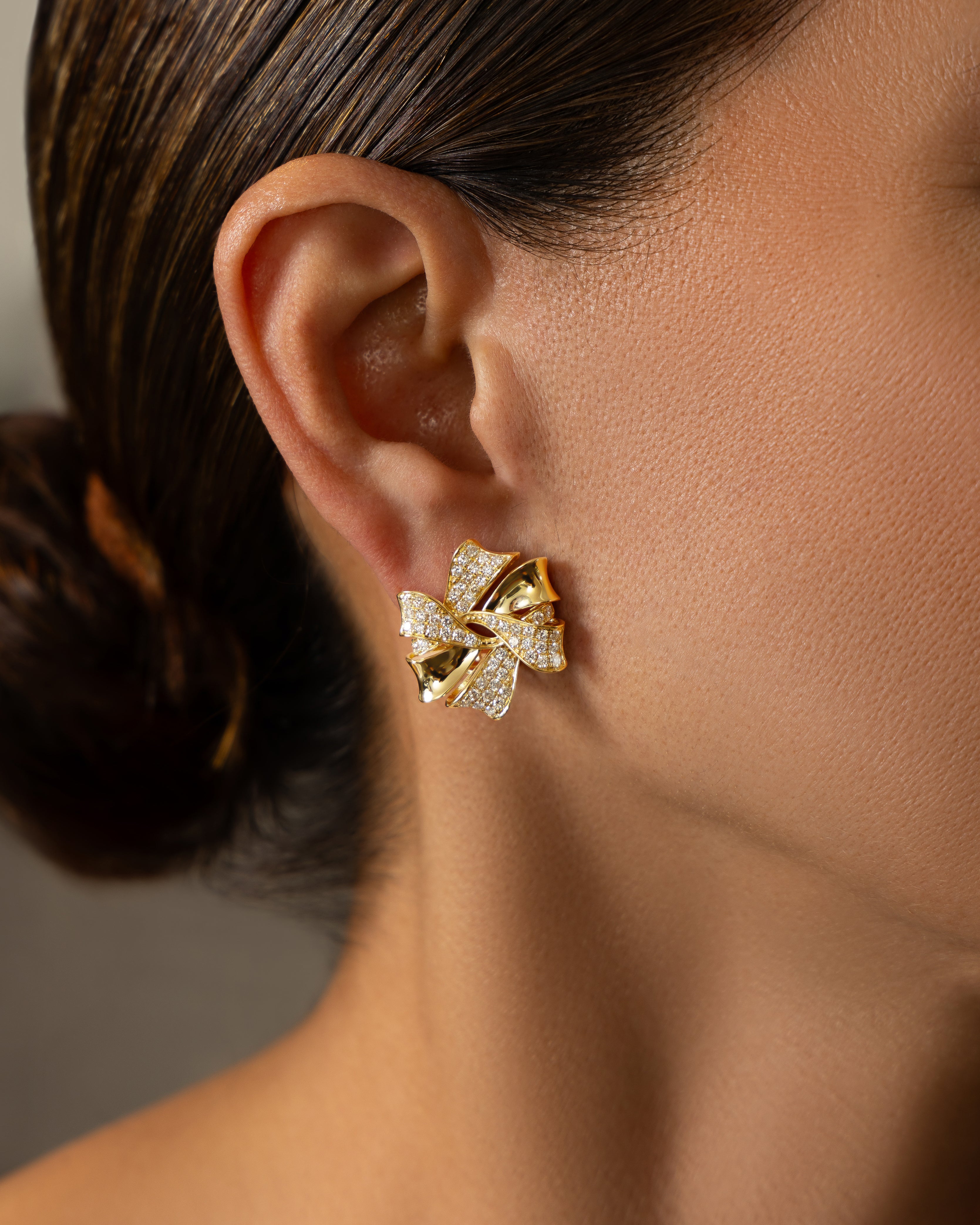 Palm Beach Diamond Bow Earrings