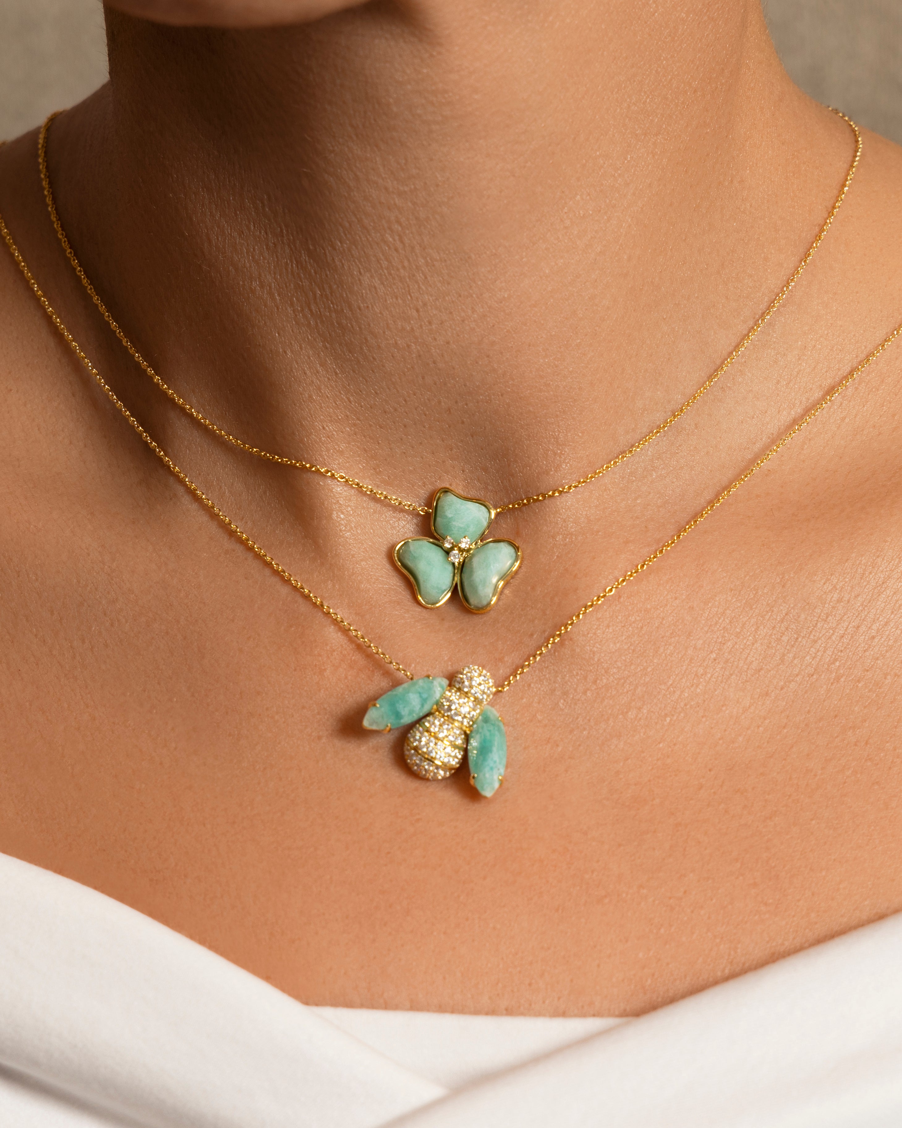 Il Petalo Classic Single Charm in Pink Opal