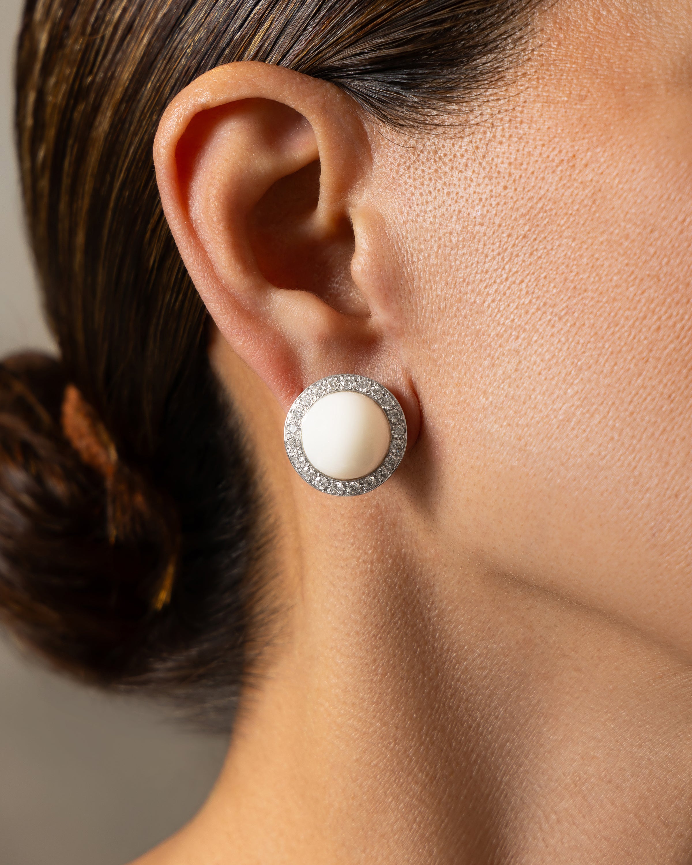 White Coral Elegant Earrings