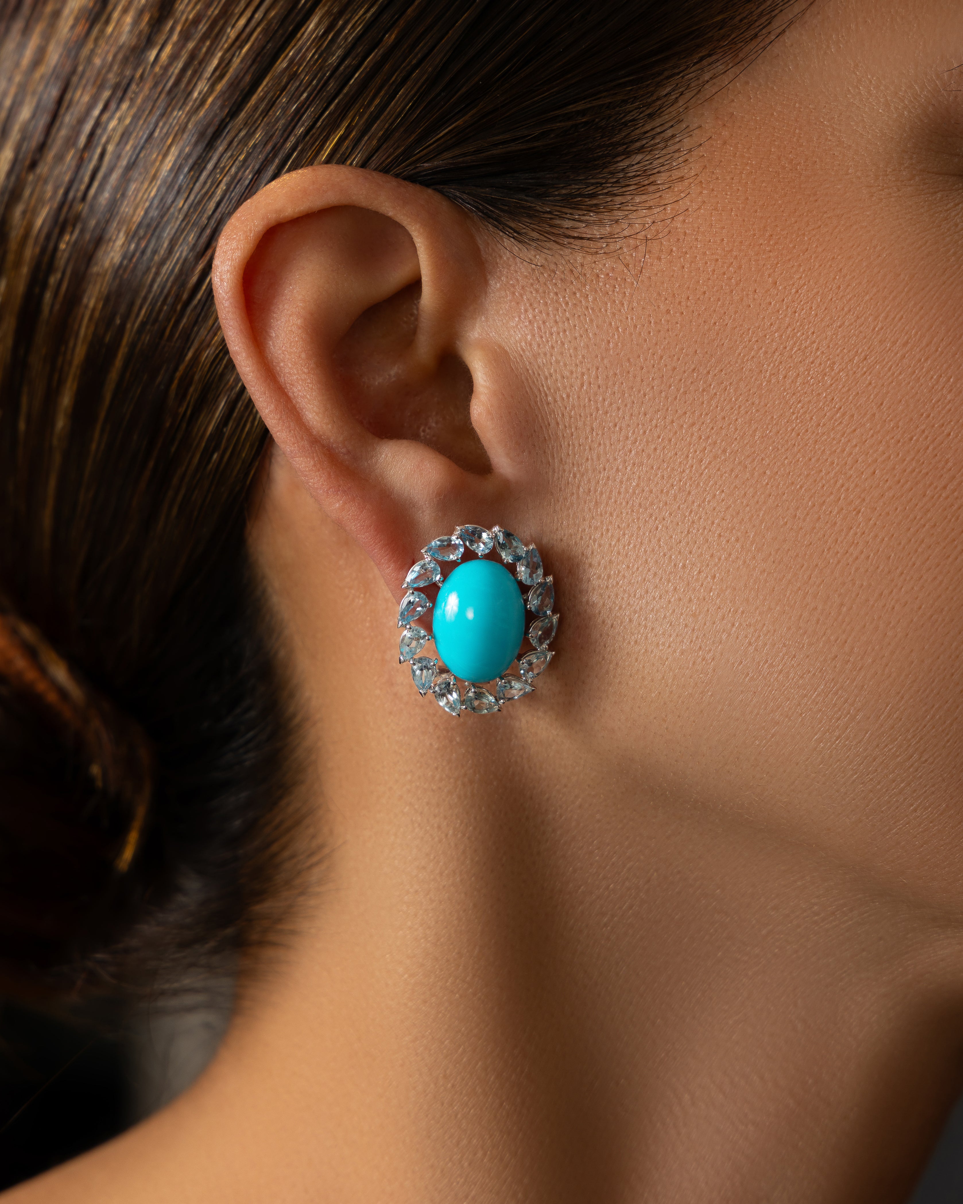 Modern Turquoise Earrings
