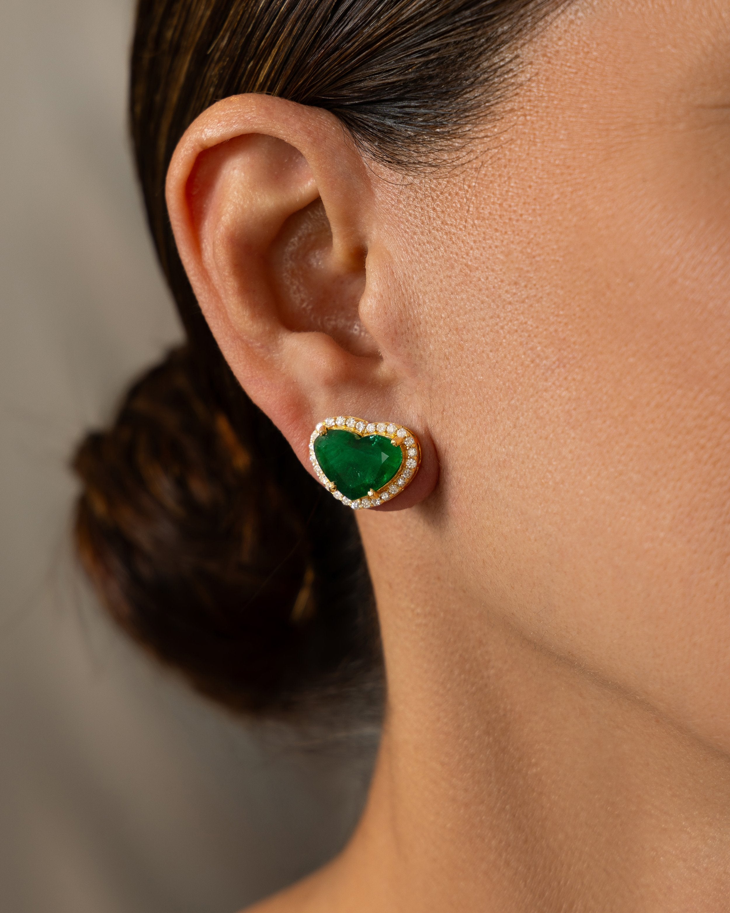 Emerald Love Earrings