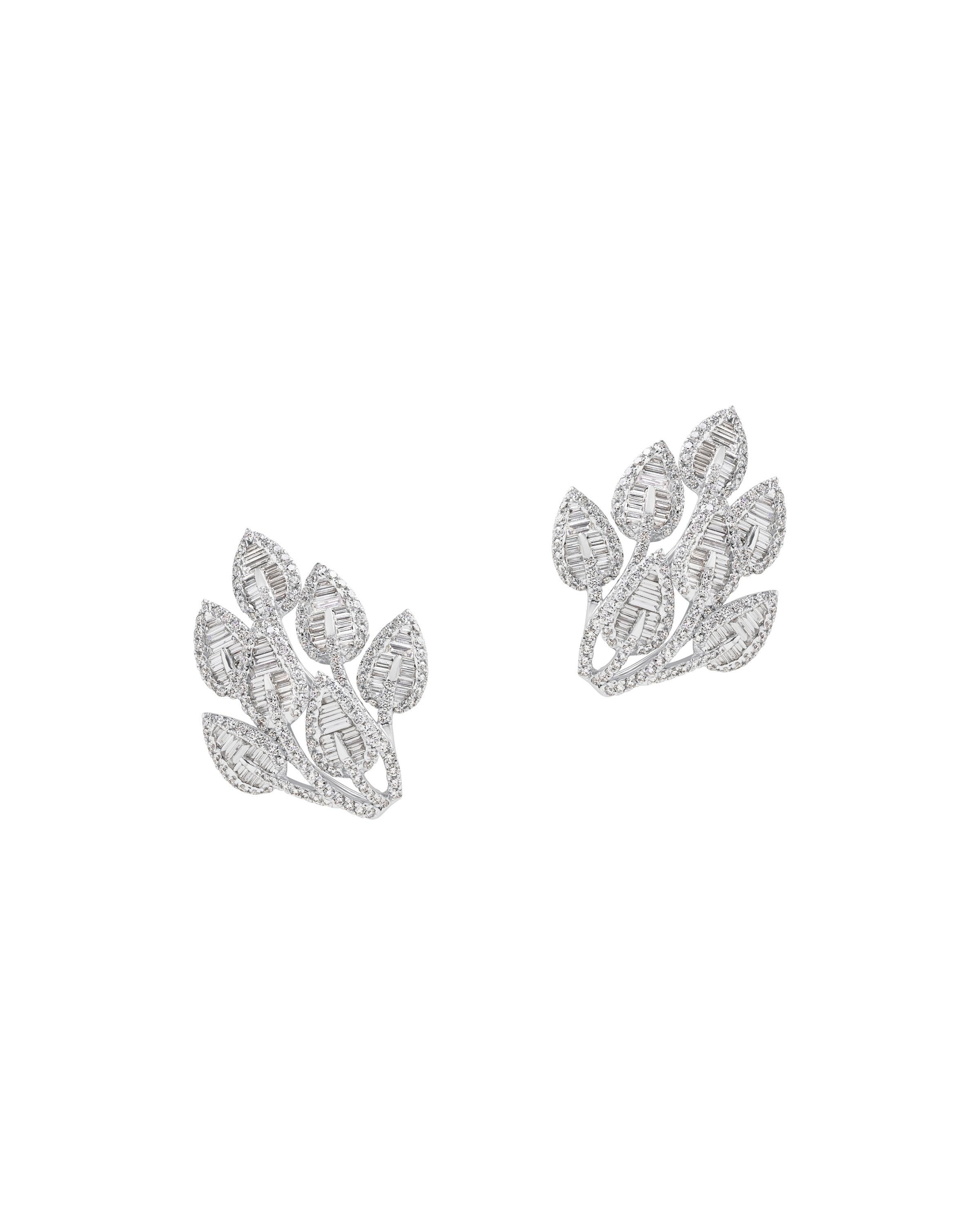 Diamond Petal Earrings