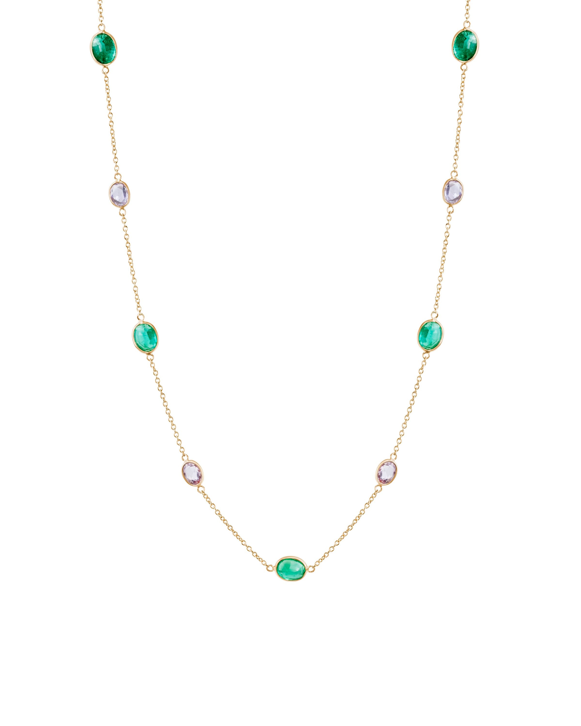 Confetti Pink Sapphire Necklace