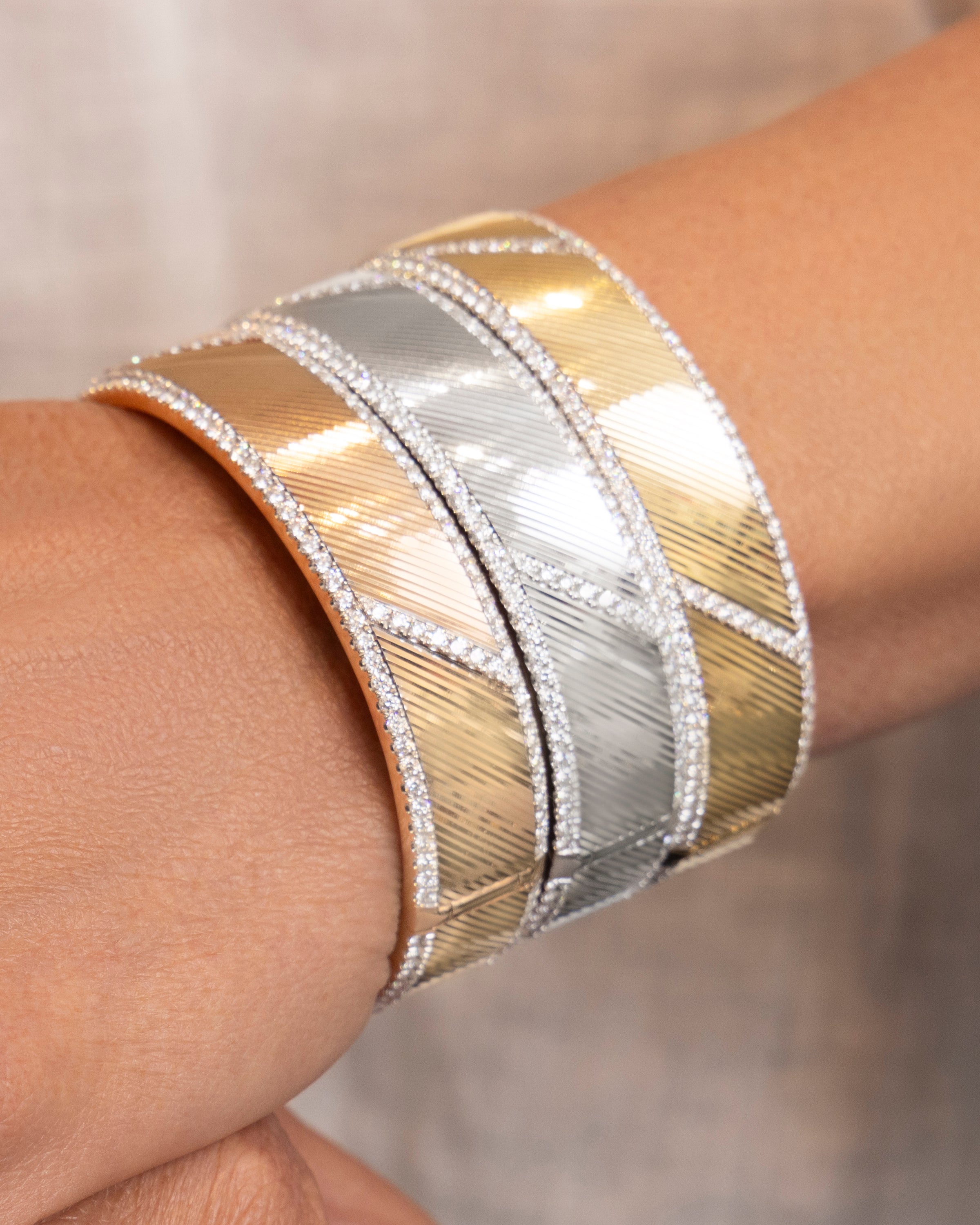 Il Giardino Shimmering Diamond Cuffs