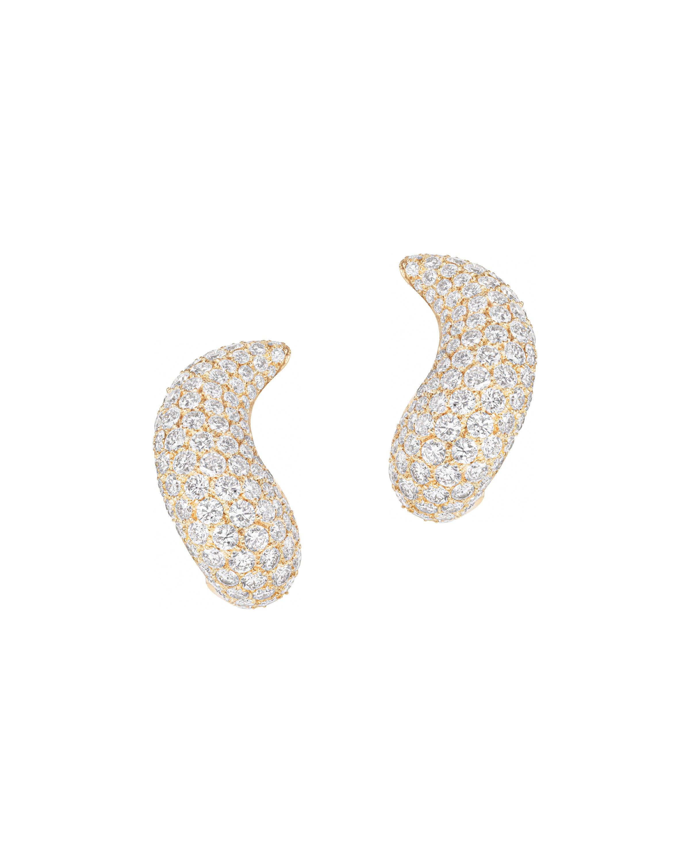 Flowing Diamond Earrings