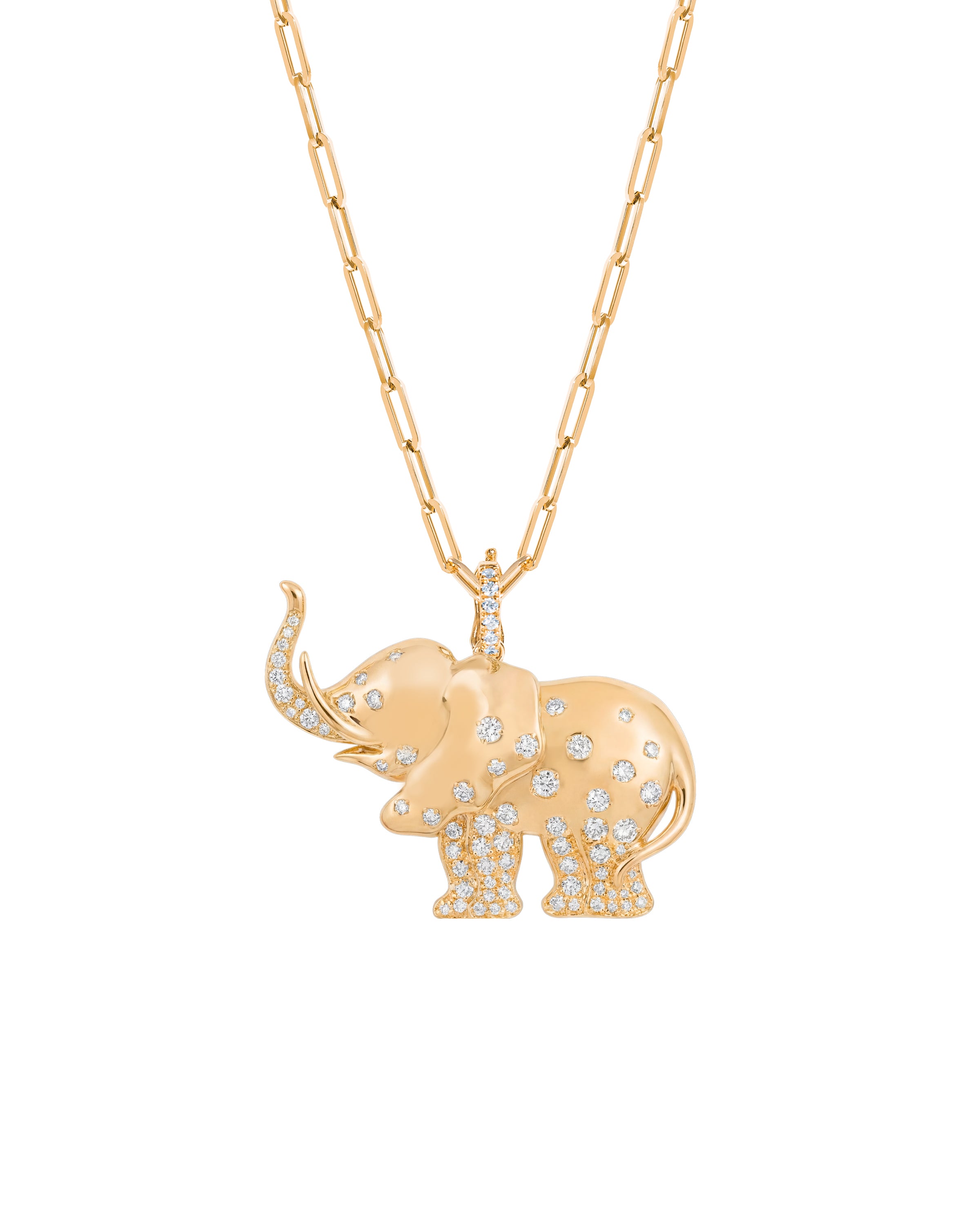 Trumpeting Elephant Pendant