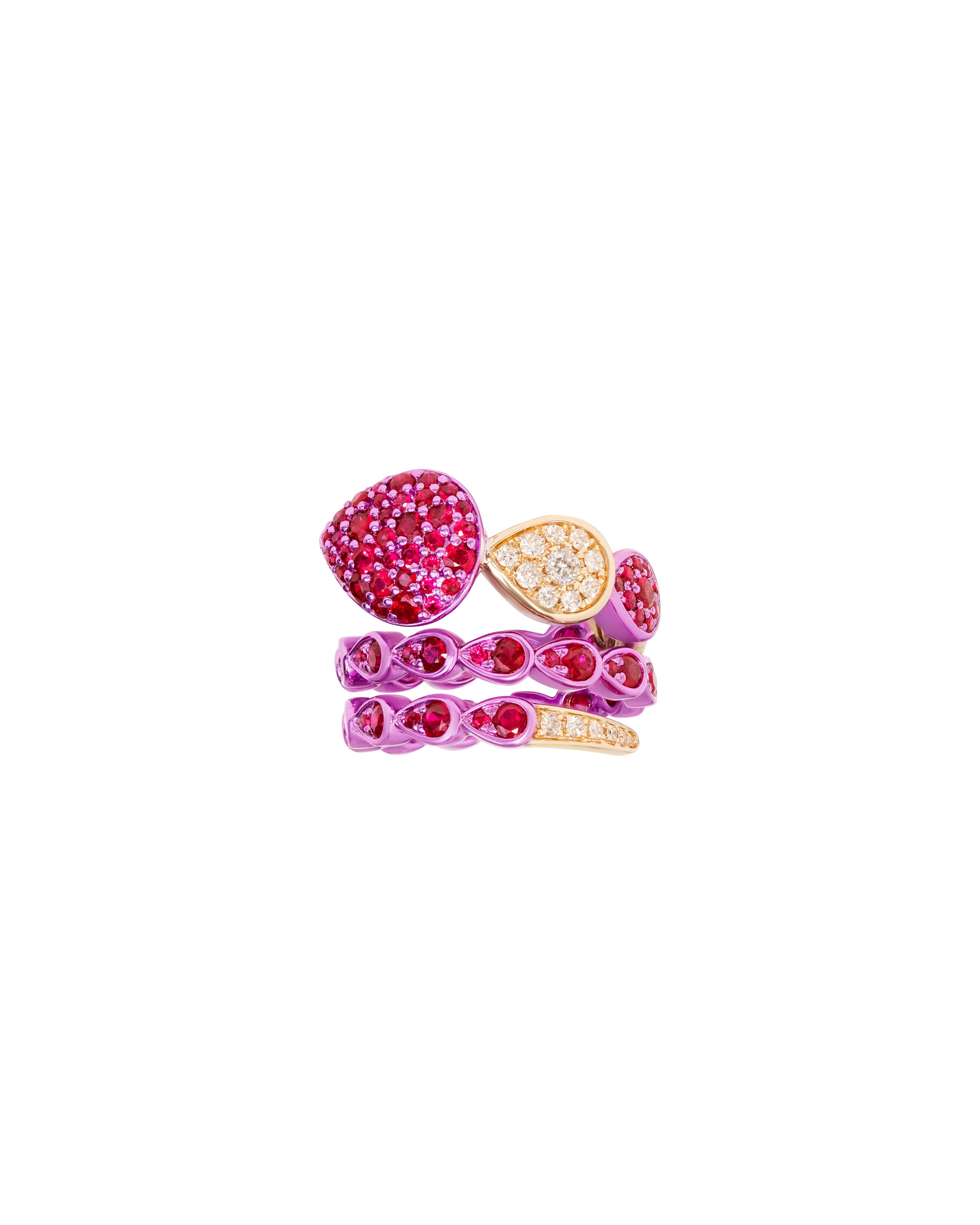 Las Boas Ruby and Diamond Ring