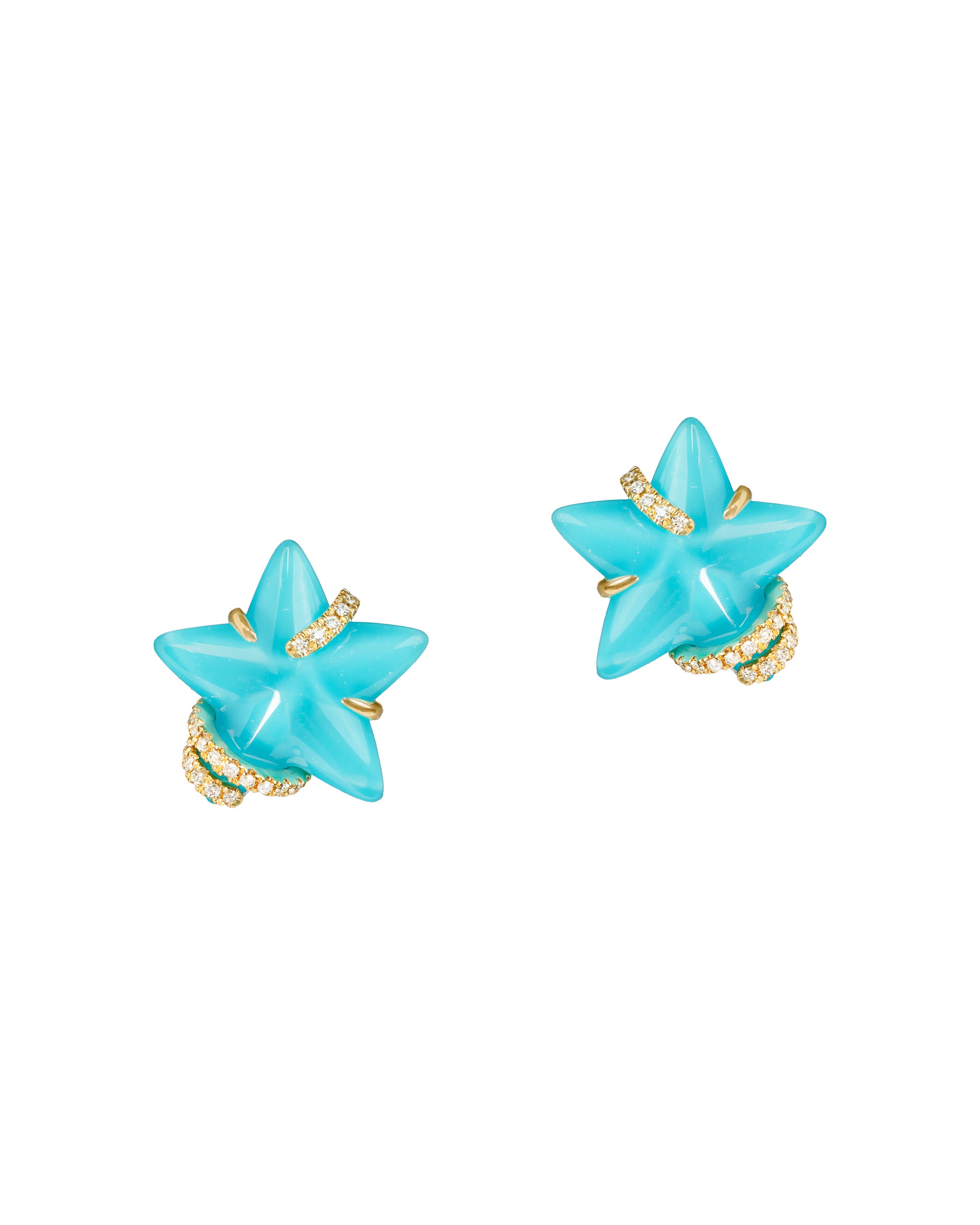 Stella Luna Large Earrings in Turquoise