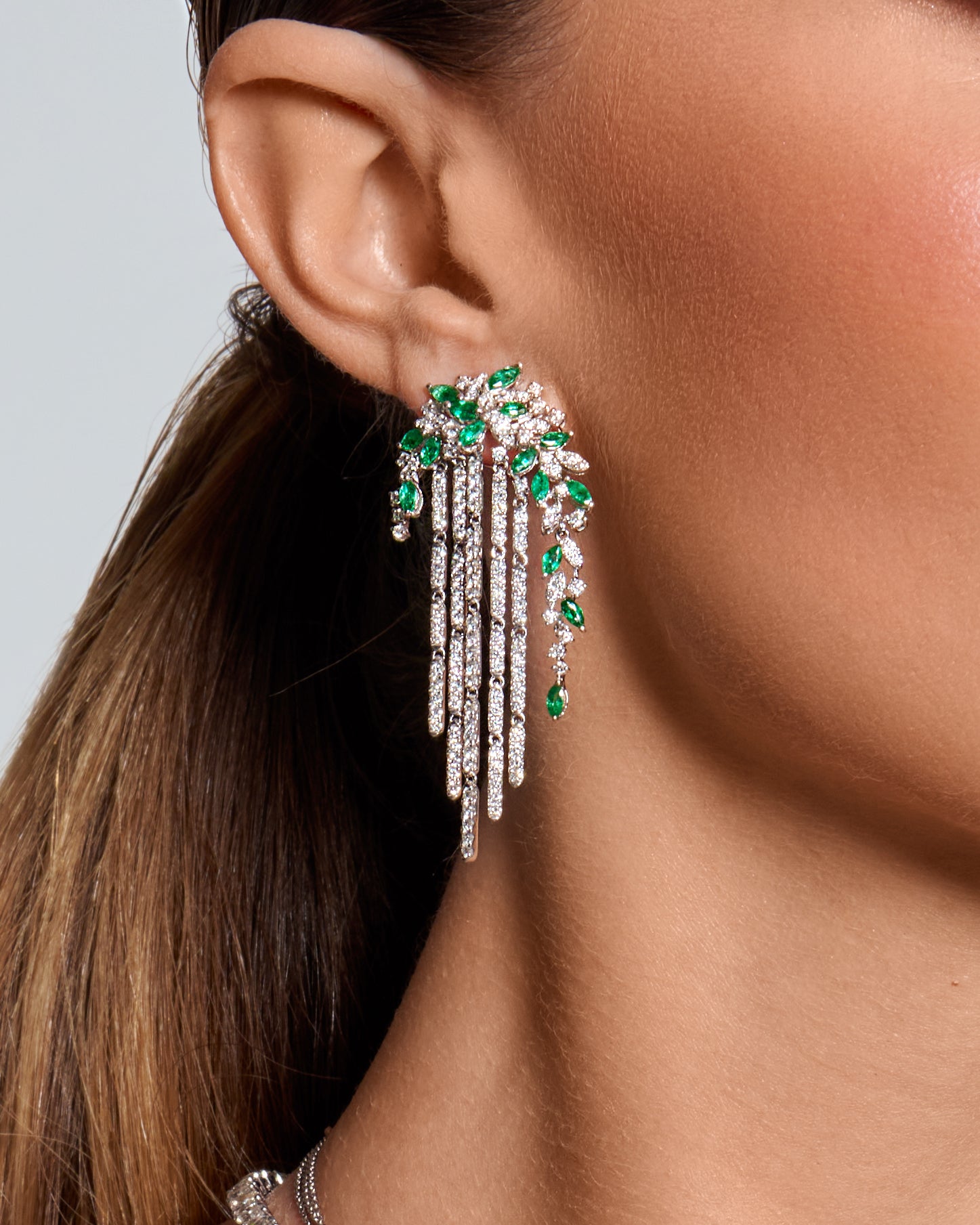 Emerald Cascade Earrings